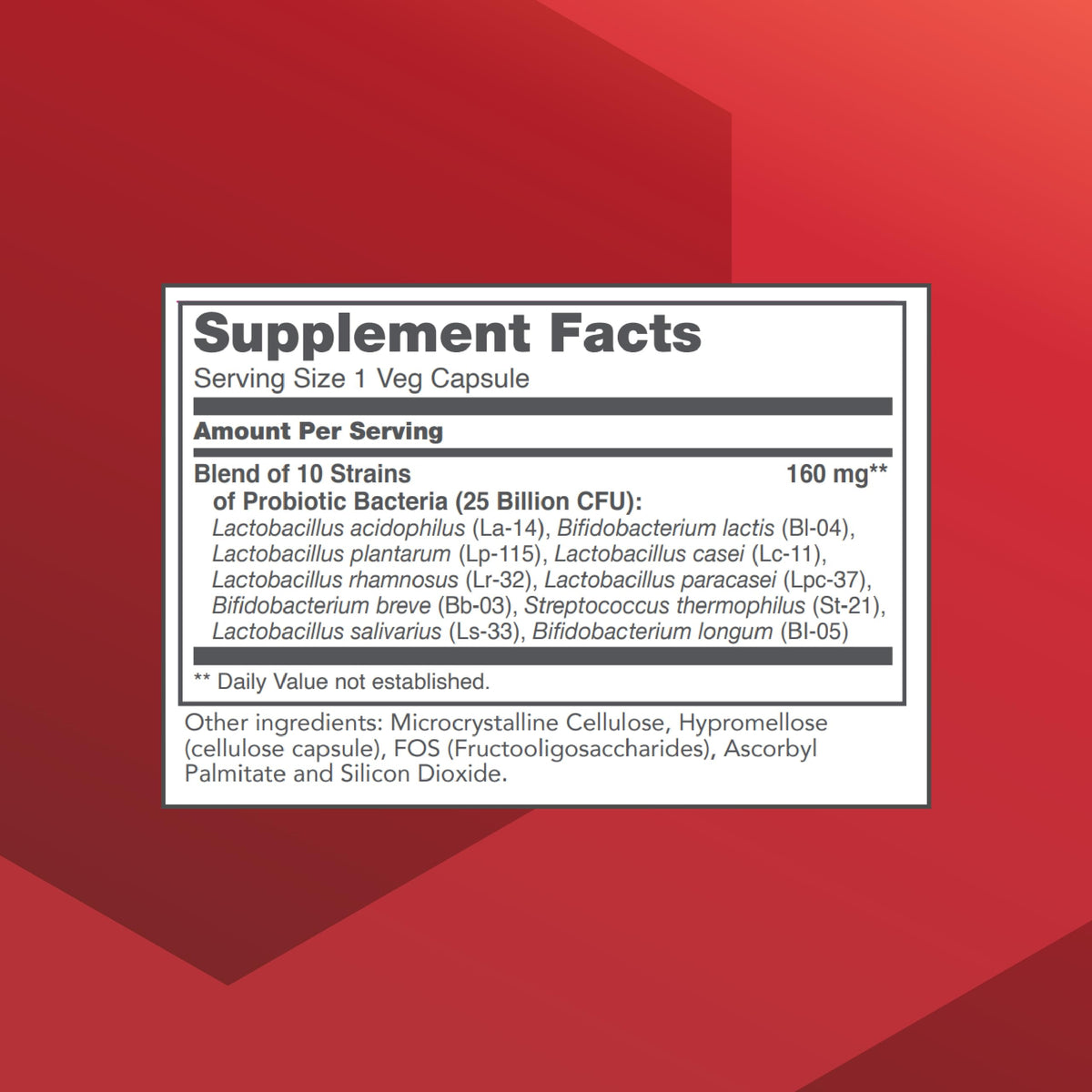 PROTOCOL FOR LIFE BALANCE ProtoDophilus 25 Milliards Capsules Végétales - Détail des capsules