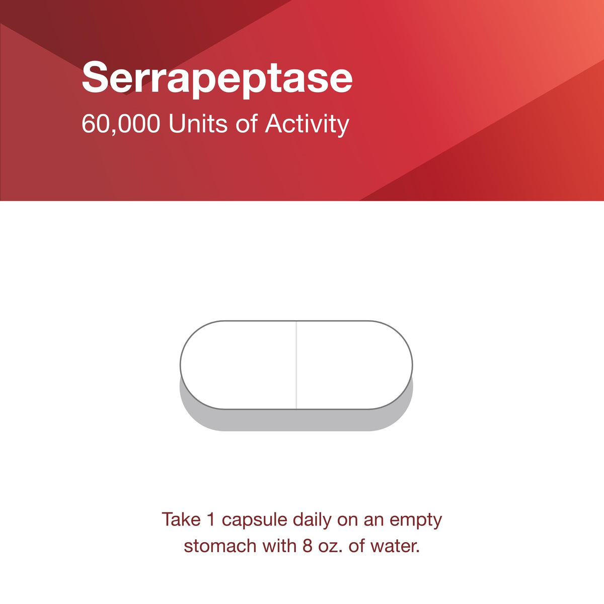 PROTOCOL FOR LIFE BALANCE Serrapeptase 60 Veg Caps with measuring spoon