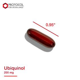 PROTOCOL FOR LIFE BALANCE Ubiquinol 200mg CoQ10 gélules sur une table