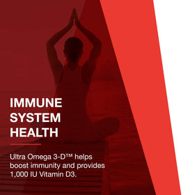 PROTOCOL FOR LIFE BALANCE Ultra Omega 3-D gélules sur une table