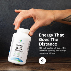 Proximité de l'emballage de Earth's Splendor Vitamine B12