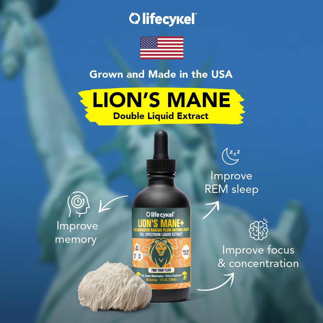 Prune Kakadu et champignon Lion's Mane pour un mélange de bien-être