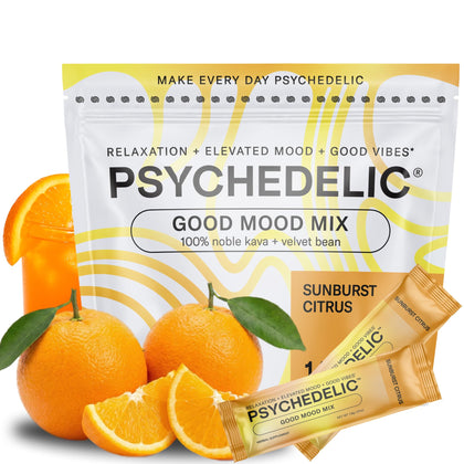 Psychedelic Water Boisson Kava sachets saveur agrumes