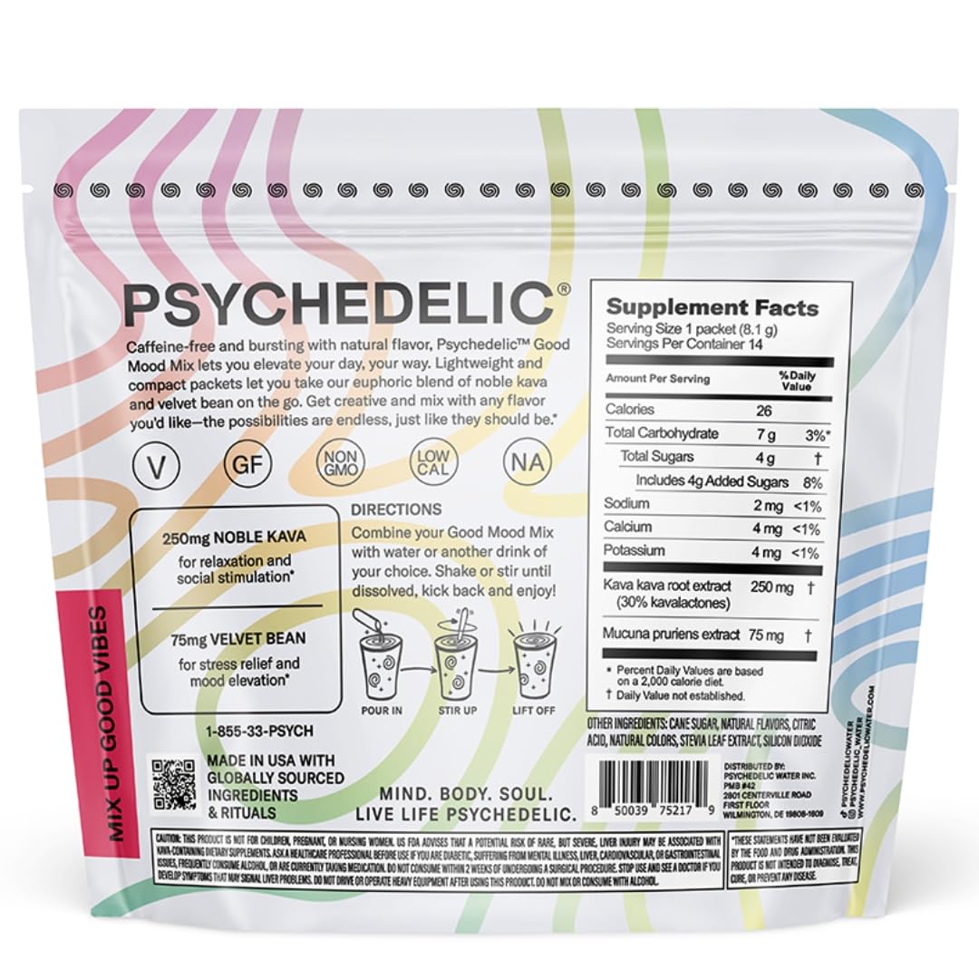 Psychedelic Water mélange Good Mood, présentation des sachets