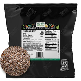 Psyllium entier bio Frontier Co-op sac de 581g vue avant