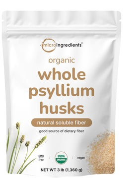 Psyllium entier bio Micro Ingredients 1402g vue avant