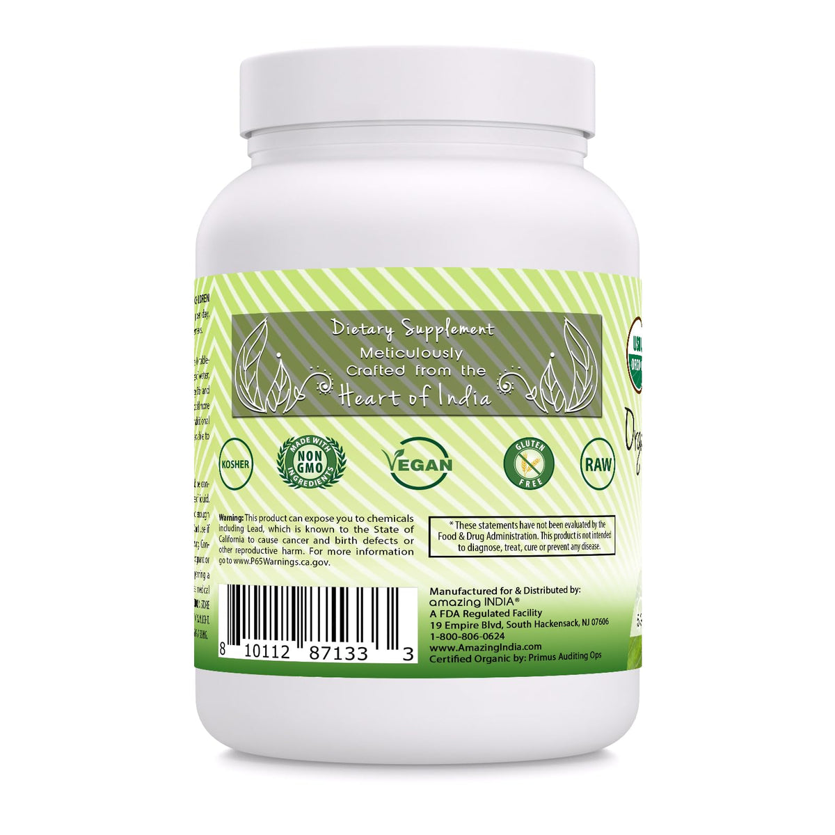 Psyllium Husk Amazing India 5g par portion avec cuillère