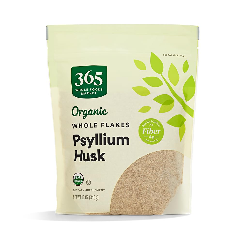 Psyllium Husk Bio 365 by Whole Foods Market - vue avant du paquet