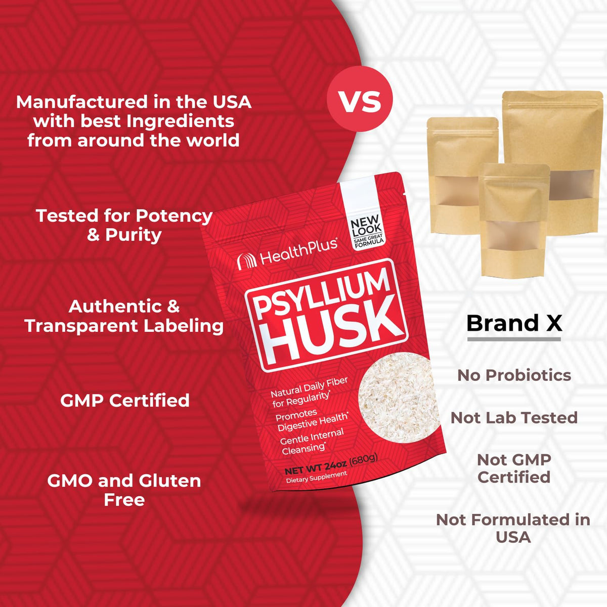 Psyllium Husk Fiber de Health Plus, utilisation dans un smoothie