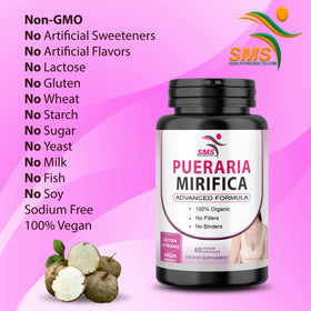 Pueraria Mirifica 10:1 Capsules sur un Fond Neutre