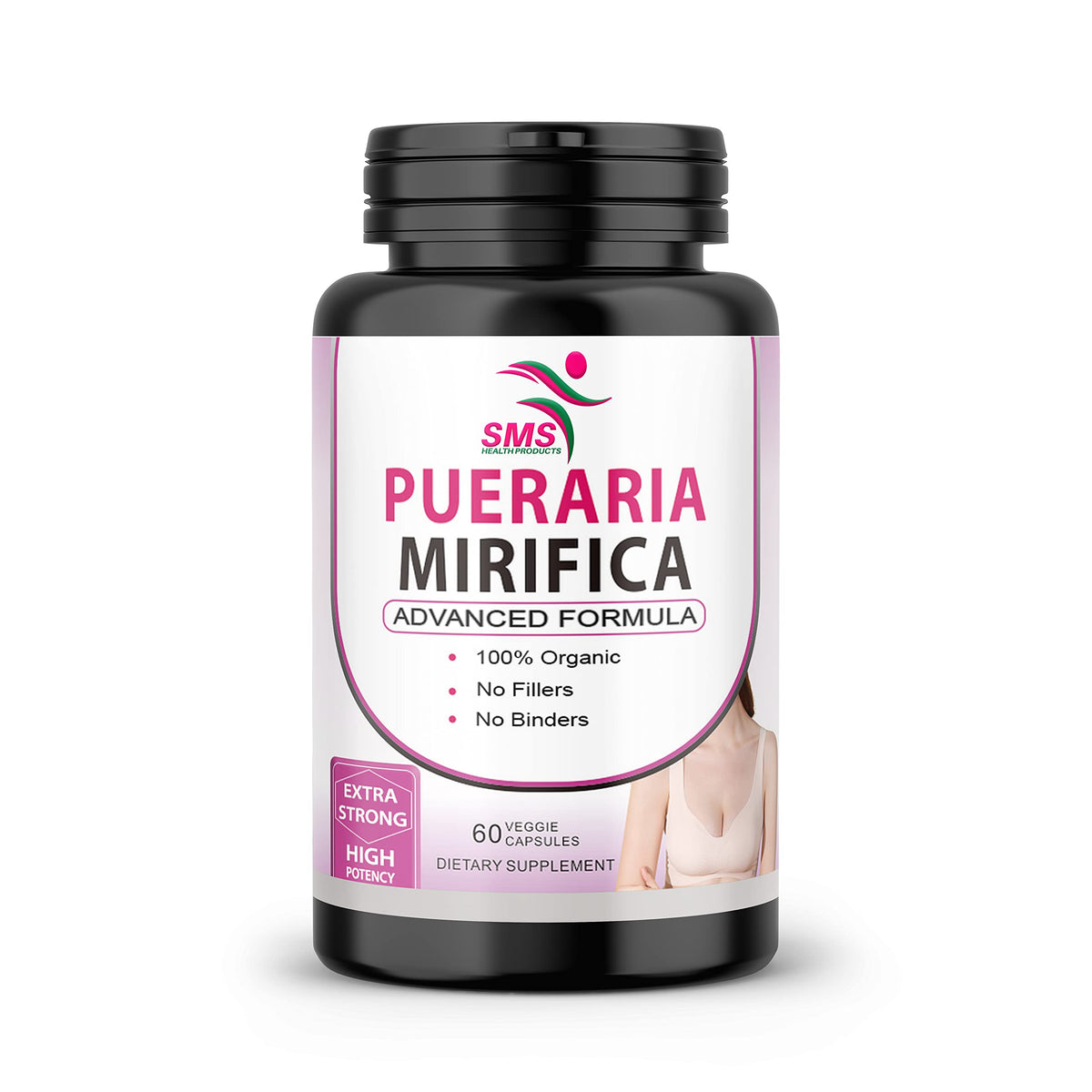 Pueraria Mirifica 10:1 Complément Alimentaire 60 Capsules Vue de Face