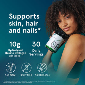 Puori CP1 Poudre de Collagène Peptides 390g en préparation de smoothie