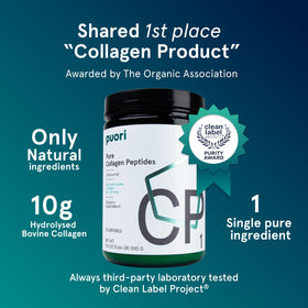 Puori CP1 Poudre de Collagène Peptides 390g vue arrière