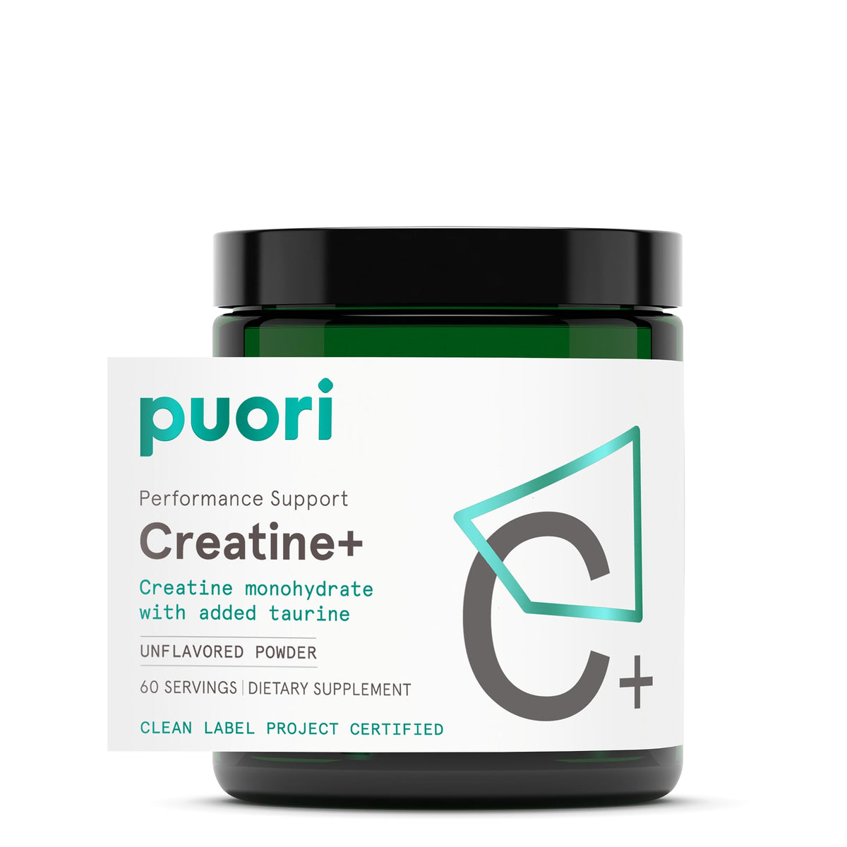 Puori Créatine Monohydrate 580g poudre non parfumée vue de face