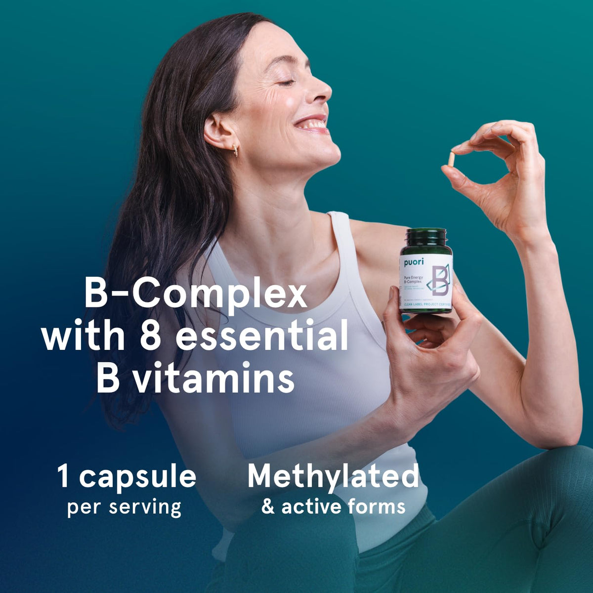Puori Pure Energy B-Complex, zoom sur les capsules