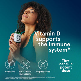 Puori Vitamine D3 gélules en gros plan