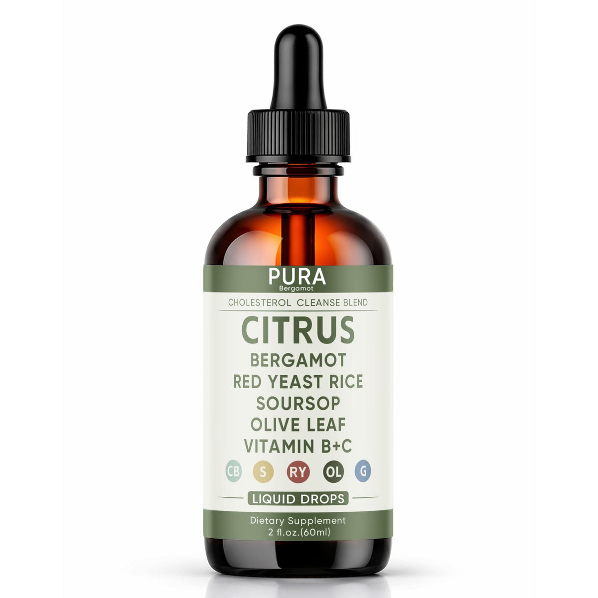PURA Bergamot Formule de Nettoyage du Foie 60 ml vue avant