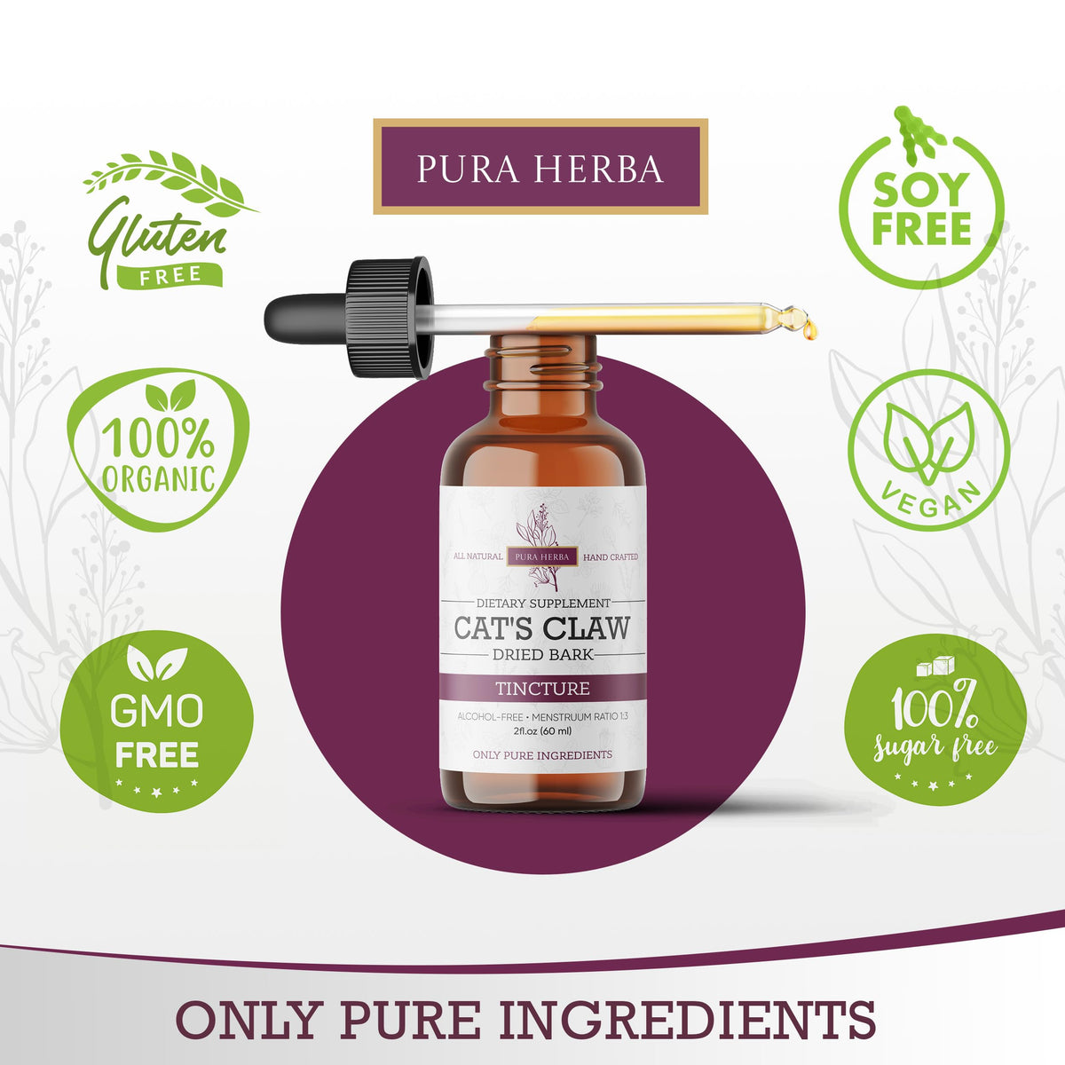 Pura Herba Extrait de Griffe de Chat 60 ml en contexte de bien-être