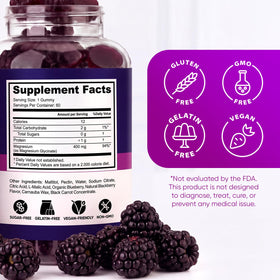 PURA WEX NUTRITION Gummies de Magnésium Glycinate 400mg - utilisation en famille