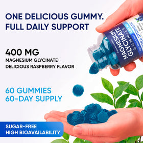 PURA WEX NUTRITION Gummies de magnésium glycinate dans leur emballage