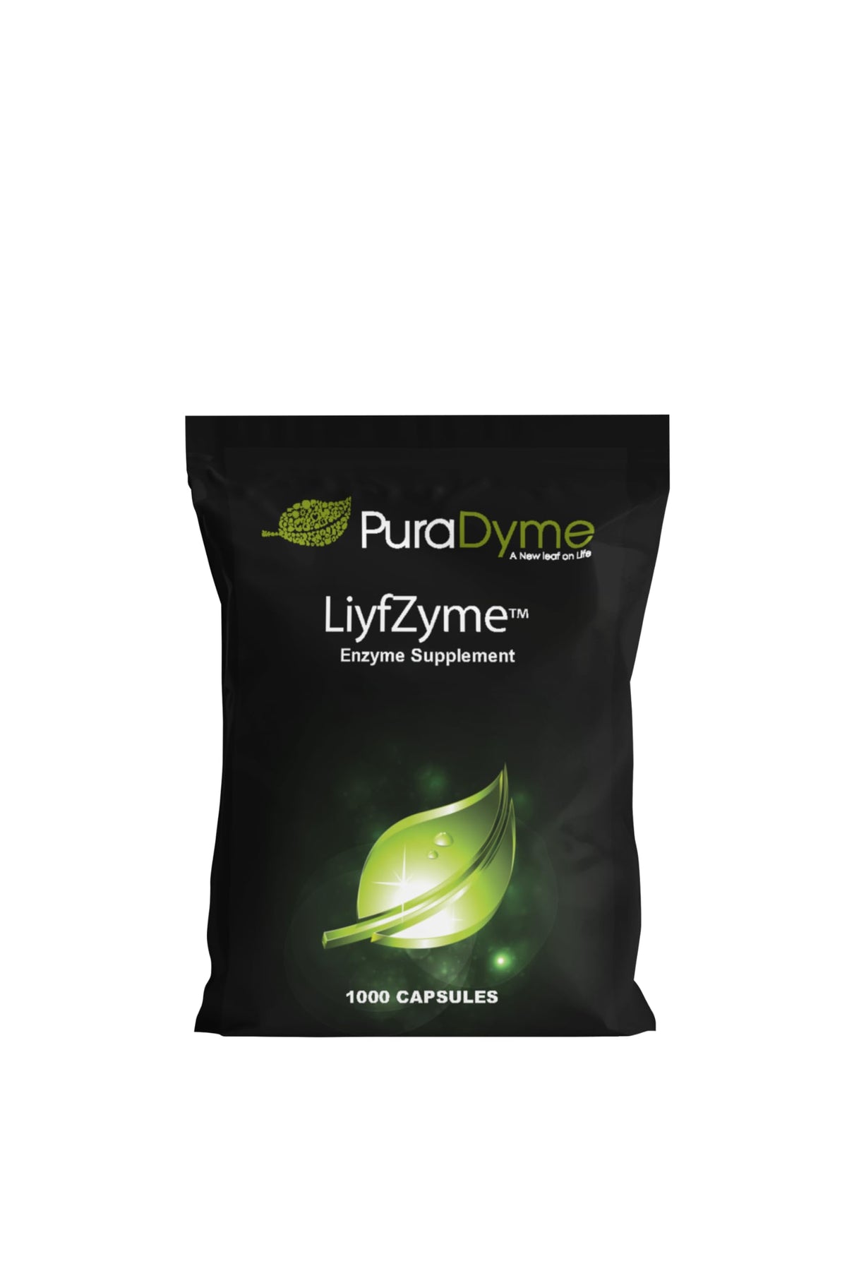 PuraDyme LiyfZyme 1000 capsules vue de face avec étiquette