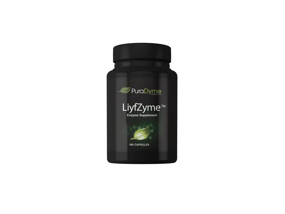 PuraDyme LiyfZyme 180 capsules vue de face