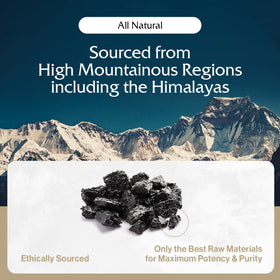 Pürblack Résine de Shilajit Pure 82g avec une cuillère de dosage