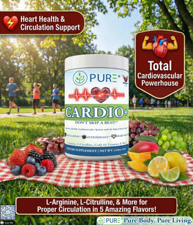PURE Cardio+ 5000mg L-Arginine 1000mg L-Citrulline pot arrière