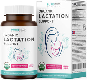 PURE CO Complément Alimentaire Lactation Vegan 60 Capsules, vue de face
