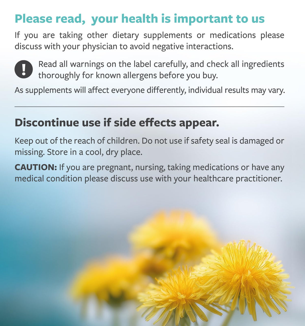 PURE CO Extrait de Racine de Pissenlit 5000mg - flacon sur une surface en bois