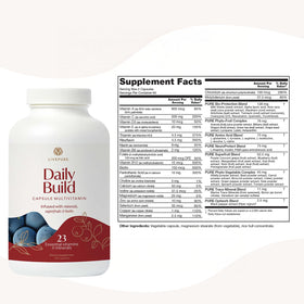 PURE Daily Build 120 capsules avec des fruits frais