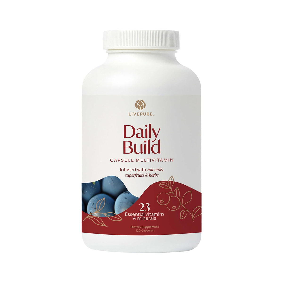 PURE Daily Build 120 capsules vue avant avec étiquette