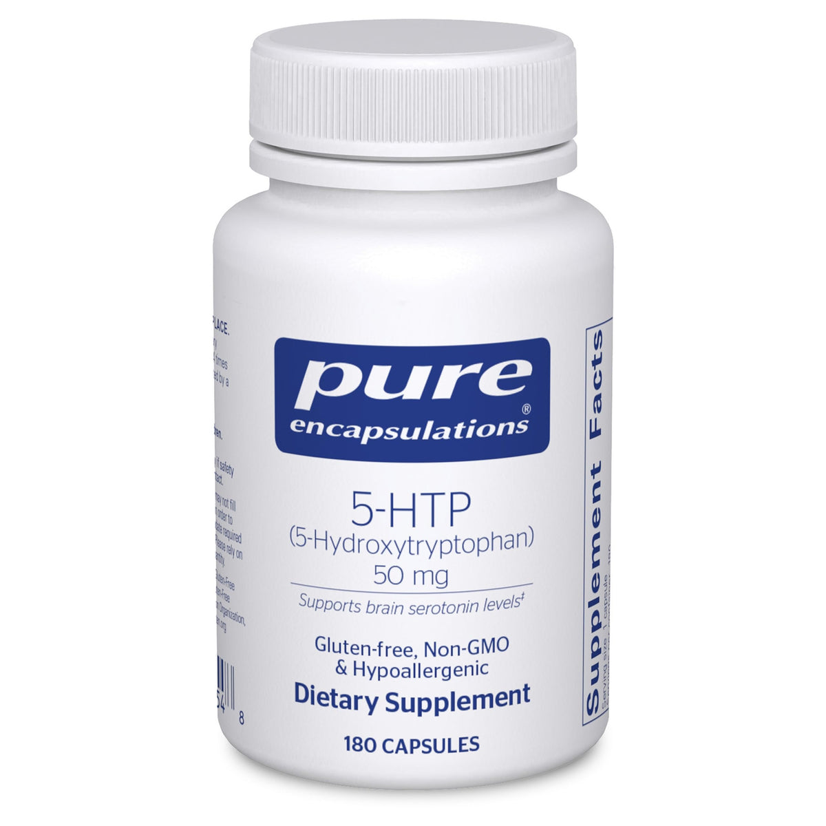 Pure Encapsulations 5-HTP 50 mg 180 capsules packaging front view