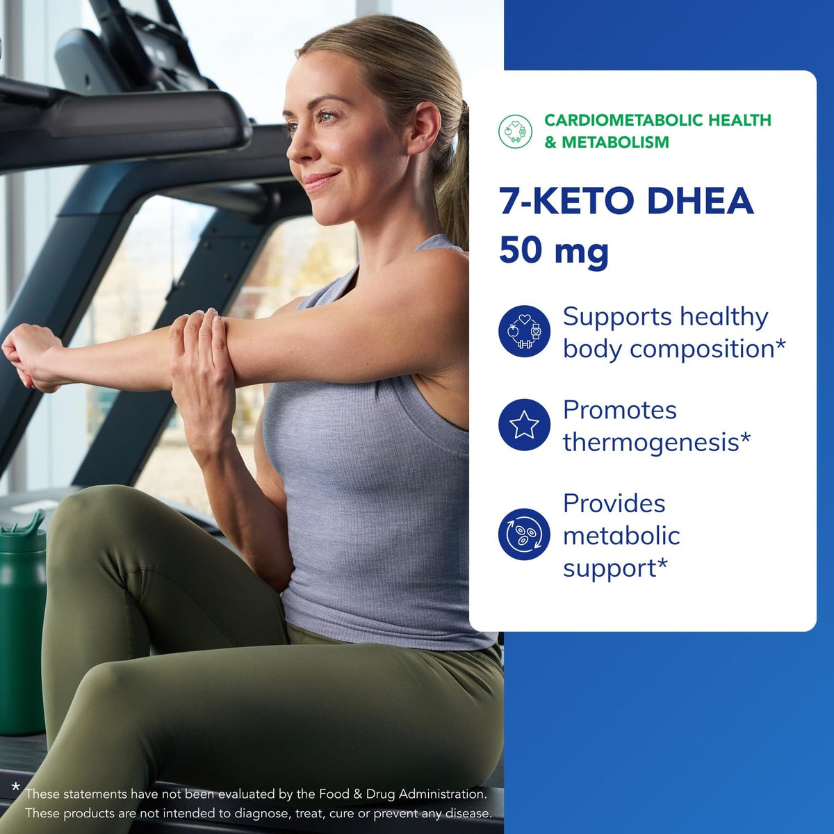 Pure Encapsulations 7-Keto DHEA 50 mg 60 Capsules côté