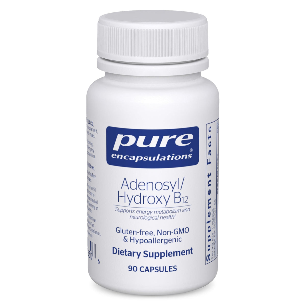 Pure Encapsulations 90 Capsules B12 vue de face