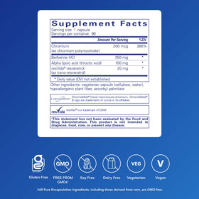 Pure Encapsulations a balanced routine Xtra 90 capsules - vue de dos