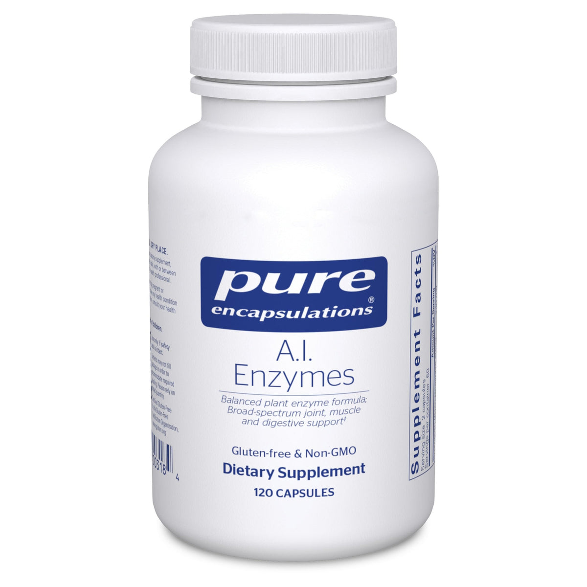 Pure Encapsulations A.I. Enzymes 120 Capsules, avant de la bouteille