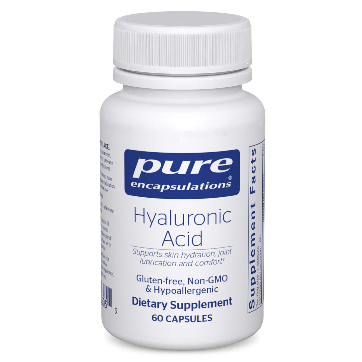 Pure Encapsulations Acide Hyaluronique 60 Capsules vue de face