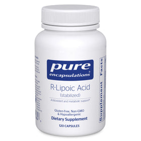 Pure Encapsulations acide R-lipoïque stabilisé 120 capsules face avant