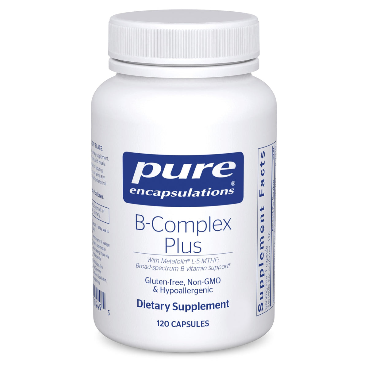 Pure Encapsulations B-Complex Plus 120 capsules - vue avant