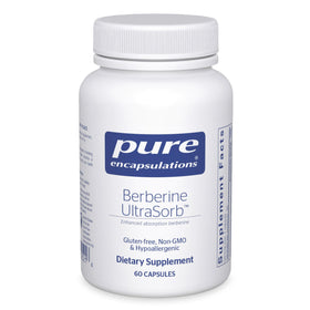 Pure Encapsulations Berberine UltraSorb 550 mg 60 capsules vue de face