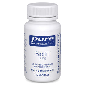 Pure Encapsulations Biotine 8 mg 60 capsules vue de face