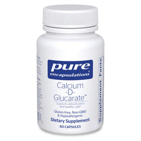 Pure Encapsulations Calcium-D-Glucarate 60 capsules vue de face