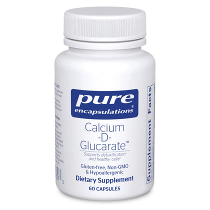 Pure Encapsulations Calcium-D-Glucarate 60 capsules vue de face