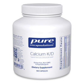 Pure Encapsulations Calcium K/D 180 Capsules vue avant