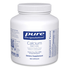 Pure Encapsulations Calcium MCHA 180 capsules vue avant