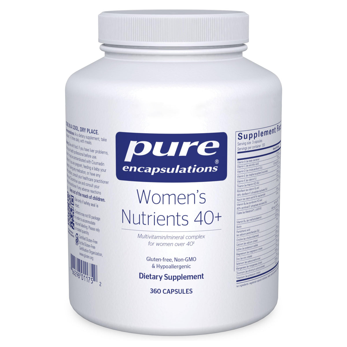 Pure Encapsulations Capsules Femmes 40+ vue avant
