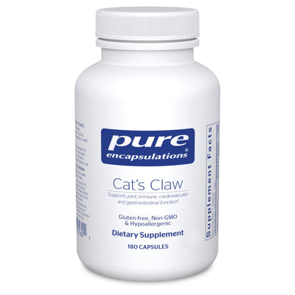 Pure Encapsulations Cat's Claw 180 capsules front view