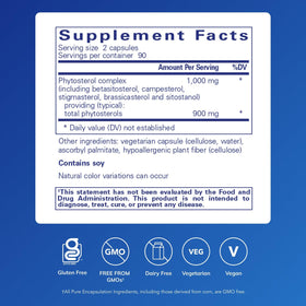 Pure Encapsulations CholestePure 180 capsules vue arrière