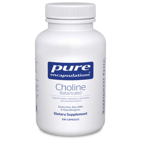 Pure Encapsulations Choline Bitartrate 275mg capsule front view